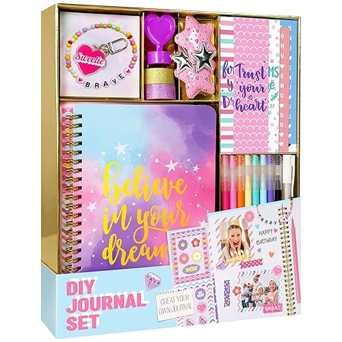 Nollh DIY Journal Kit for Girls - 200+PCS Teen Tween