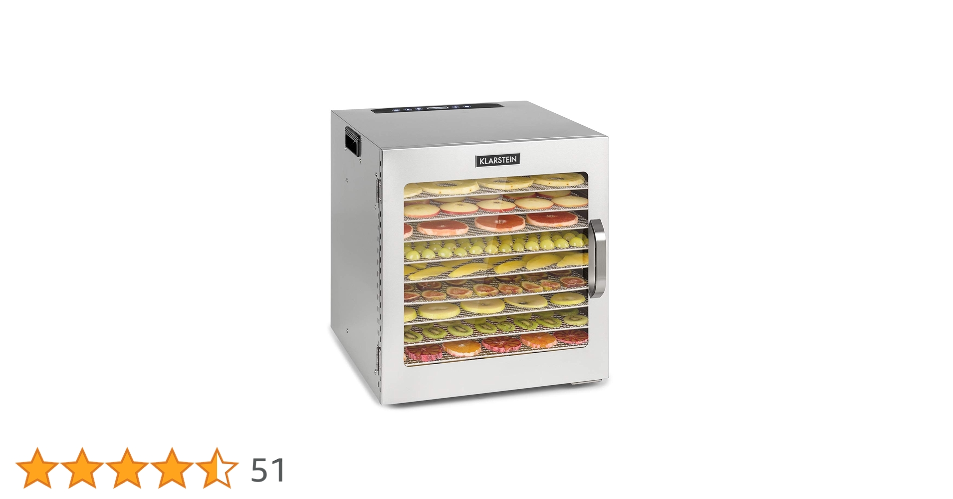 KLARSTEIN Captain Jerky 110 - Essiccatore, 1000 W, Temperatura