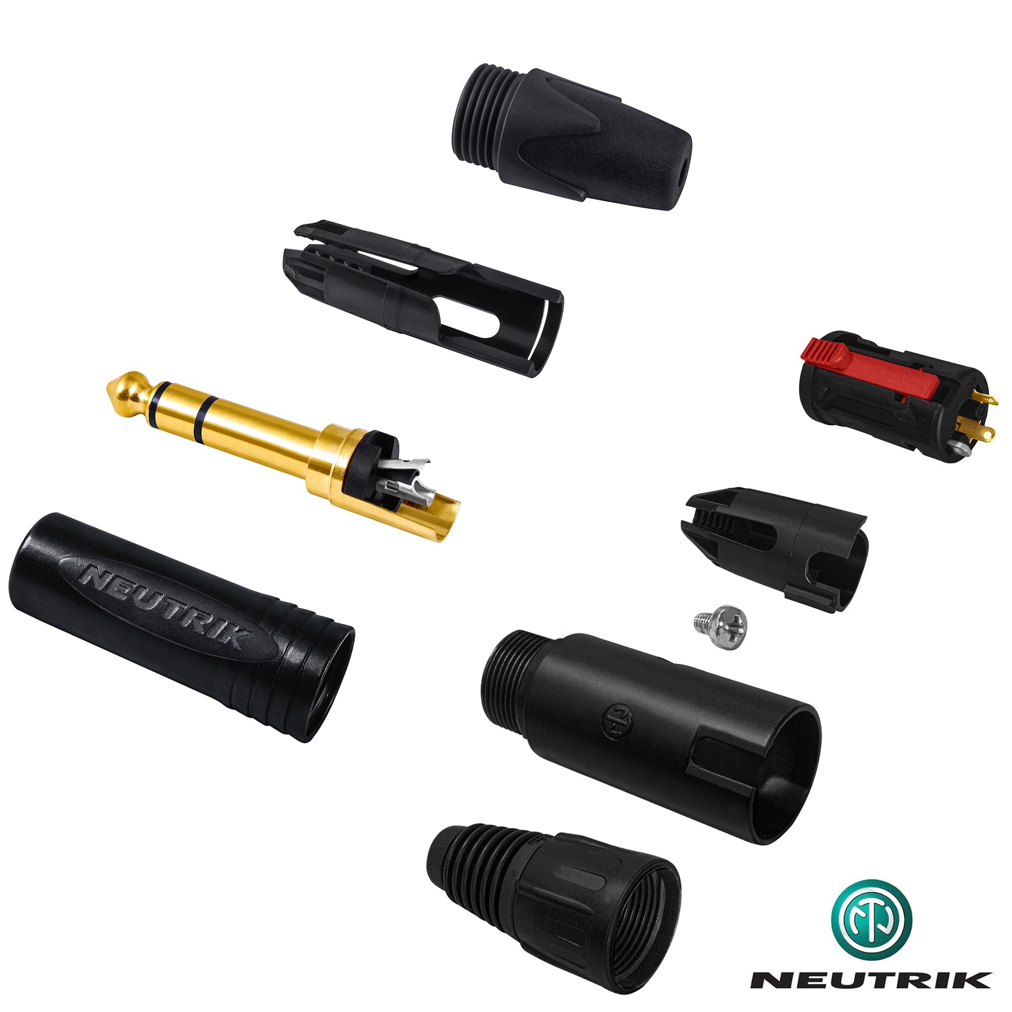 WBC-PRO-QUAD - Cavo di prolunga per cuffie Star-Quad ultra silenzioso, ultra flessibile, bilanciato, con connettore TRS maschio Neutrik da 6,35 mm a jack TRS femmina bloccabile, 1,2 m