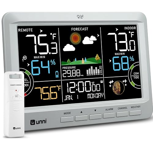 Wireless Weather Station with Atomic Clock and Display