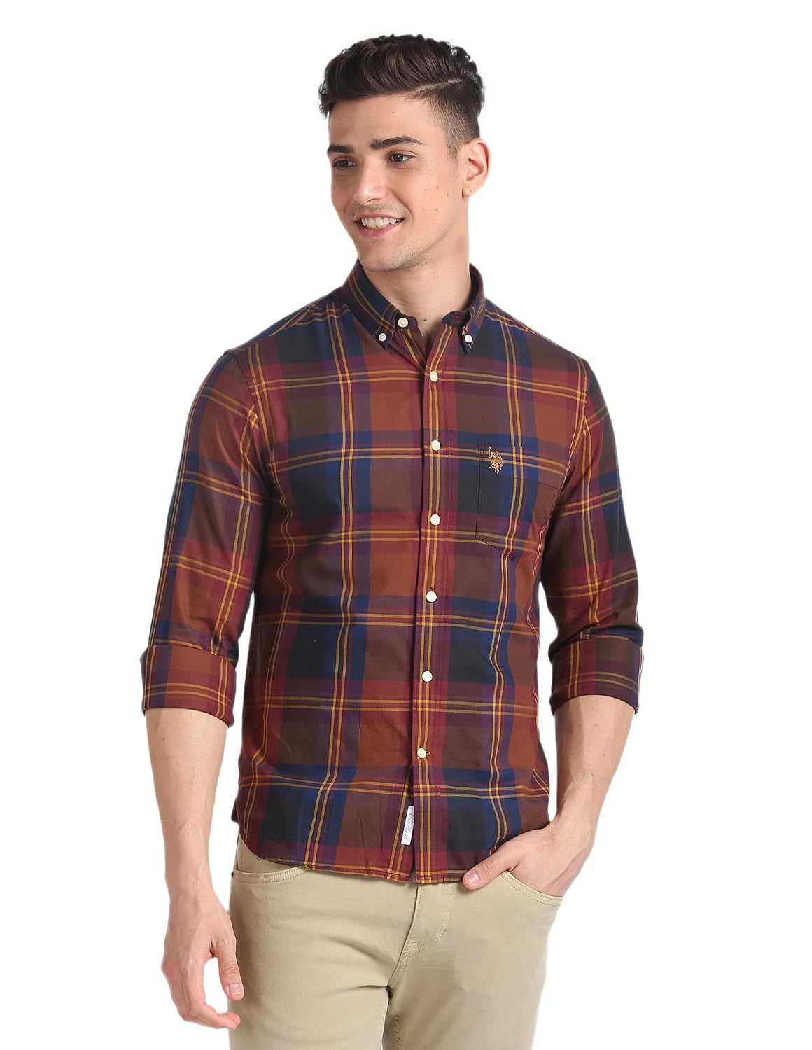 U.S. POLO ASSN. Men's Cotton Regular Fit Shirt