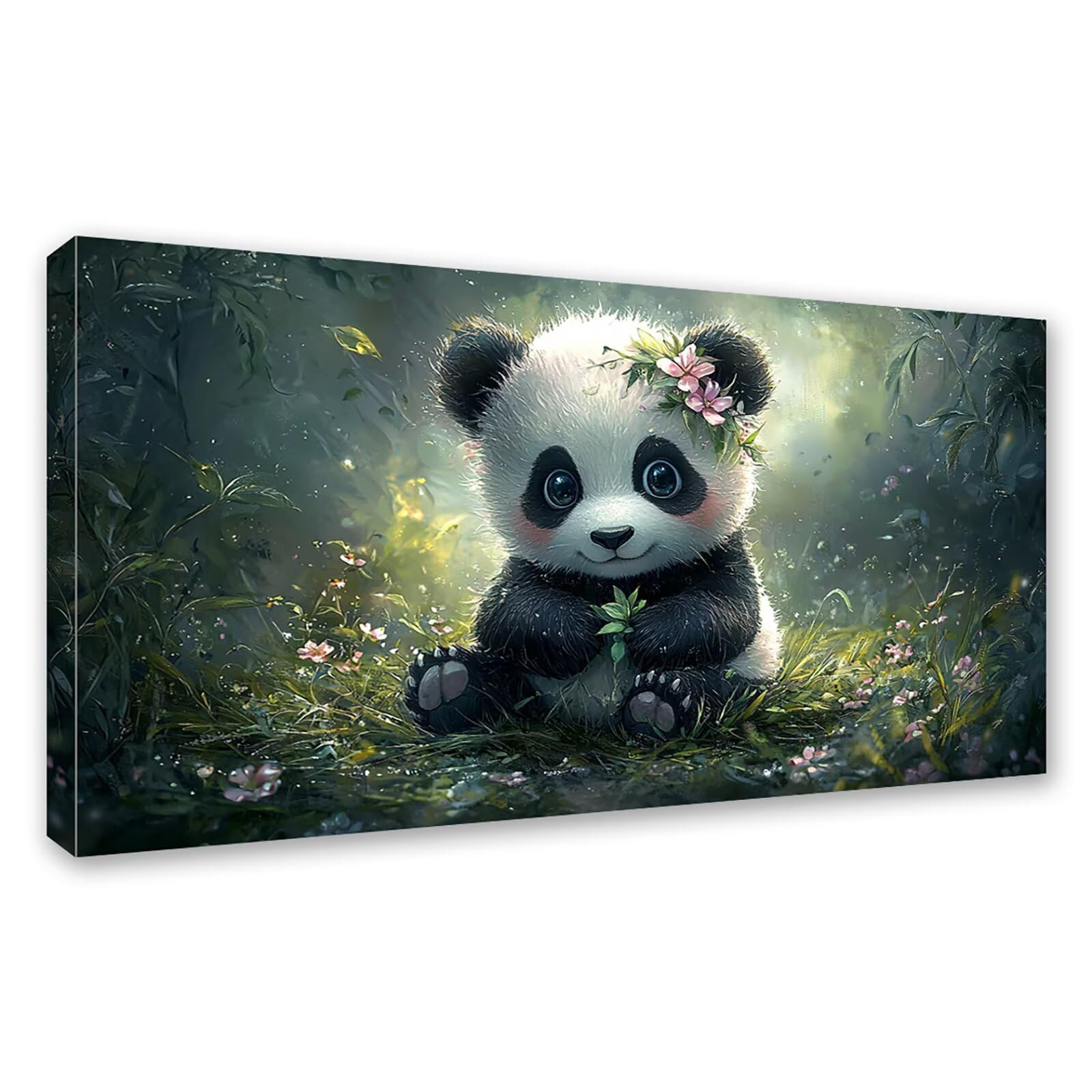 Diamond Painting Erwachsene Groß XXL 160x80cm, Panda Diamant Painting Bilder, 5D Tier Diamond Art Eckige Steine, DIY Crystal Art Stickerei Kreuzstich Bastelset für Deko Wohnzimmer Geschenke 0J-955