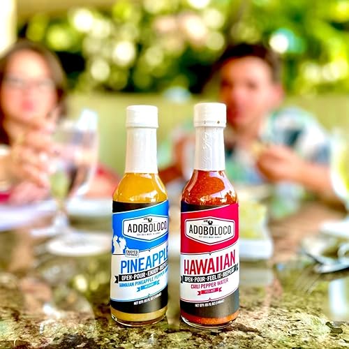 Miniatura 2 de Adoboloco Salsa picante de piña y pimienta hawaiana Habanero paquete de 3 5 oz de mezcla de salsa de chile y pimienta ardiente mediana