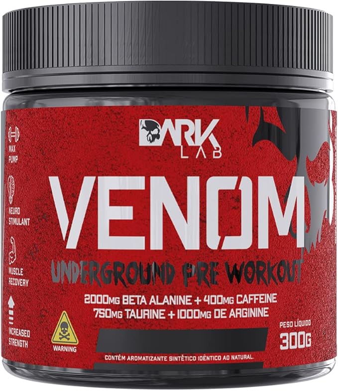PréWorkout Venom Underground PréTreino 300G Frutas Vermelhas Dark Lab