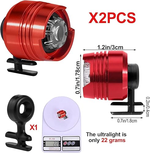 Miniatura 2 de Faros delanteros para Croc  2 luces de cocodrilo para zapatos  IPX5 impermeables para perros que caminan y acampan  Faros para zapatos  Faros