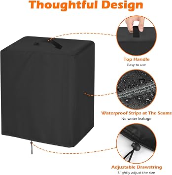 Coffee Machine Dust Cover for Ninja, 500D Heavy Duty Waterproof Coffee Maker Machine Cloth, Kitchen Stand Mixer Dust Cover with Drawstring-37×37×40cm