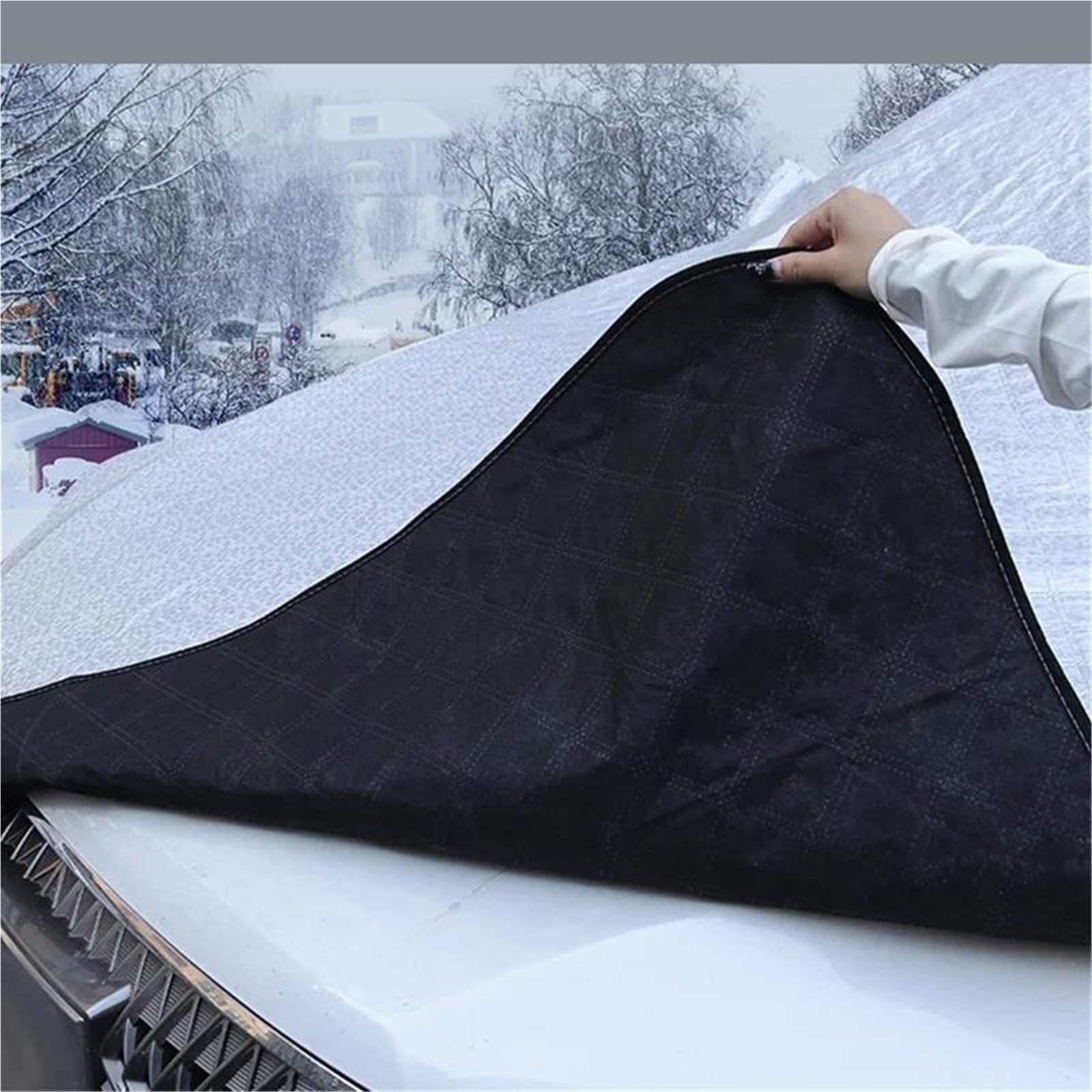 Magnetische Schneedecke Für Die Windschutzscheibe des Autos Mit Frostschutz Auto Sonnenblende Wintergegen Schnee