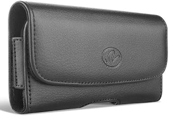 Verizon Freetel eTalk Belt Pouch Case, Black Case Belt Pouch Holster with Clip/Loop for Verizon Freetel eTalk