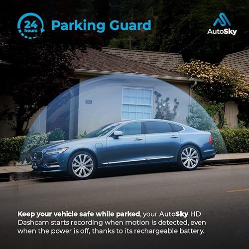 Miniatura 5 de AutoSky Dash Cam delantera y trasera - Cámara de tablero para autos Mini Dash Cam Full HD con tarjeta de memoria de 32 GB pantalla IPS de 3 pulgadas
