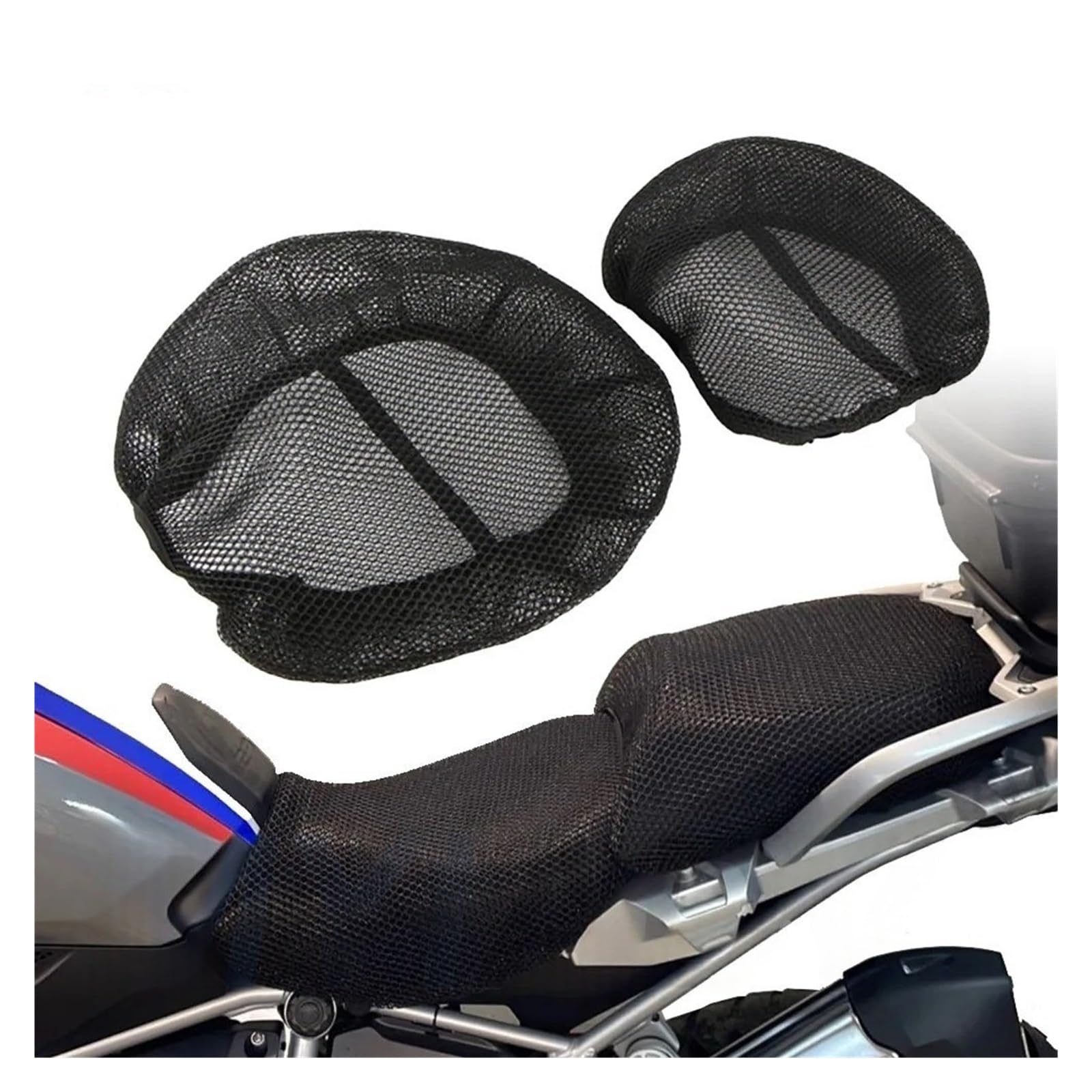 Motociclo Coprisedile Cuscino Fodera Per Cuscino Per Sedile Moto Antiscivolo Fodera Per Protezione Sella In Rete Di Nylon Per B&MW R1200GS R1250GS LC Adventure 2018-2023