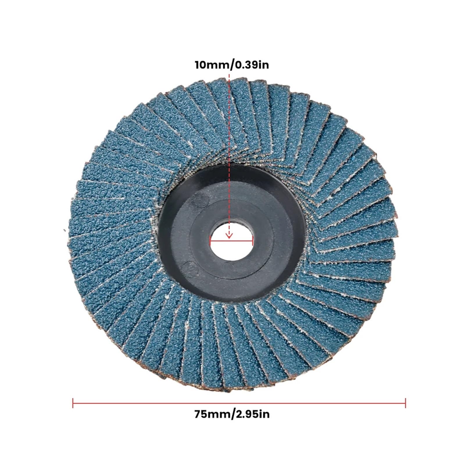 10 szt. tarcze szlifierskie 75 mm 75 mm 7 cali tarcze szlifierskie o ziarnistości 120, cięcie drewna, do szlifierki kątowej, narzędzia ścierne (ziarnistość 60)