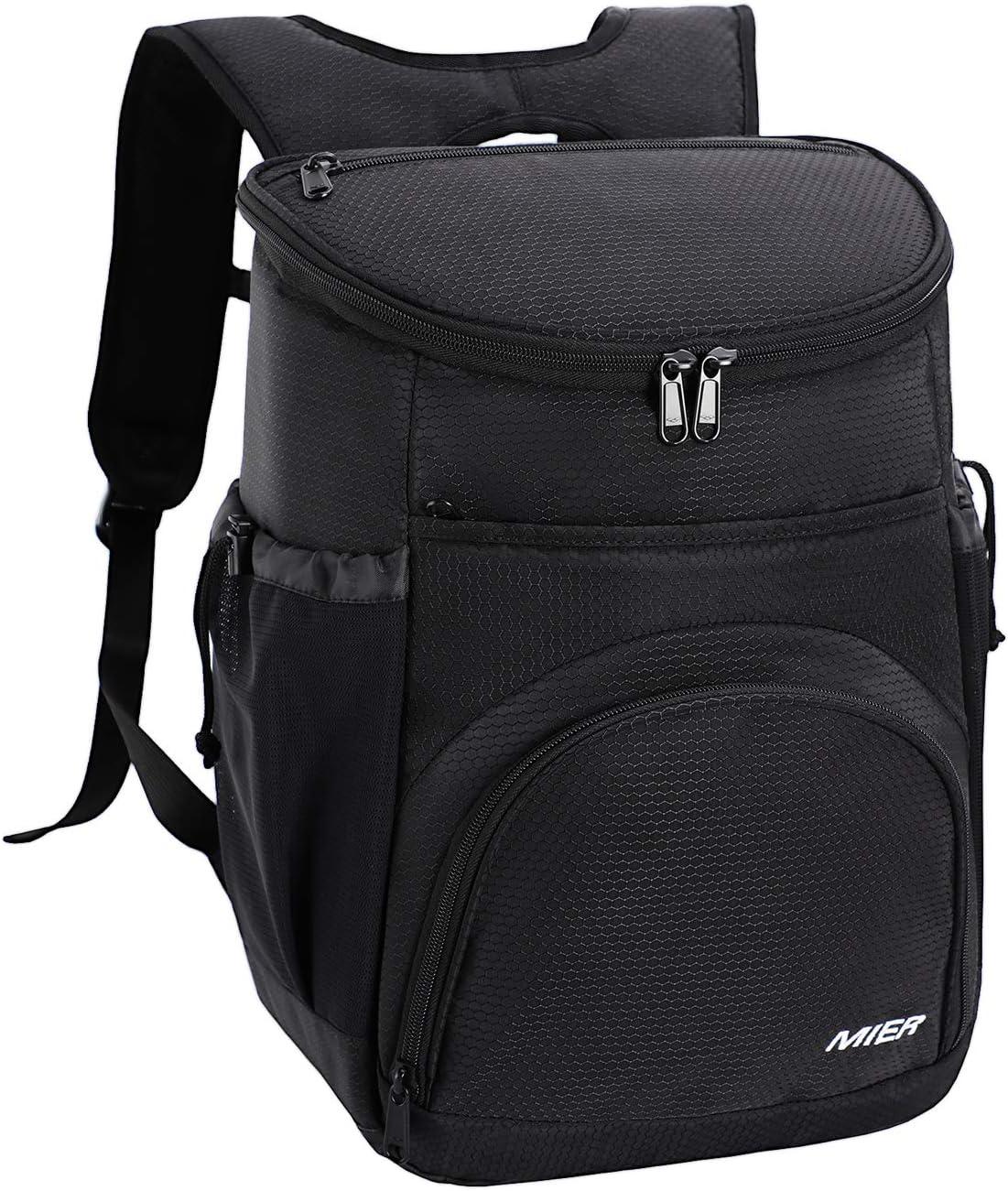 MIER Insulated Cooler Backpack Bag Soft Lunch Daypack for Men Women Beach, Picnic, Hiking, Work, Camping, Leakproof, 24Can