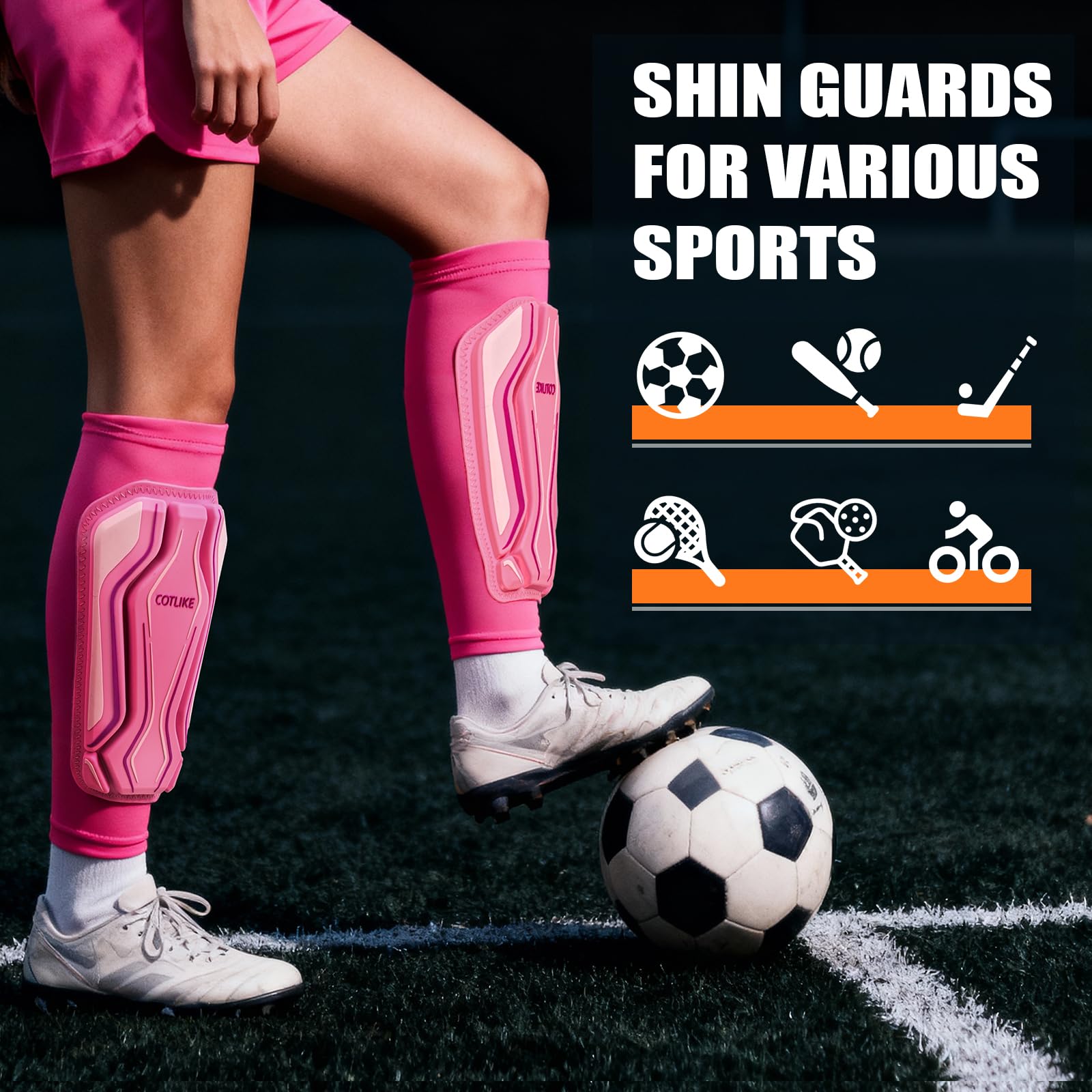 SE Pro Protège-tibias de football pour jeunes, enfants et adultes – Manchons de compression haute performance pour hommes, garçons et filles, espinilleras de futbol para hombres, équipement de