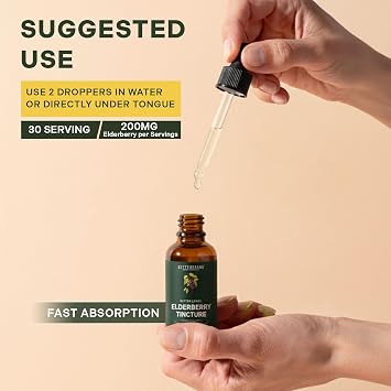 Betterbrand Elderberry Tincture for Immune Support, 30 Day Supply