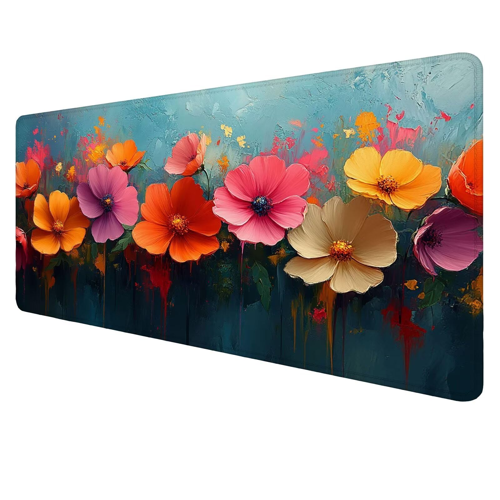 Podkładka pod mysz w kwiaty duża podkładka na biurko gracz różowa podkładka pod mysz XXL 1600 x 800 x 3 mm niestandardowa podkładka pod mysz, ochraniacz na biurko matowe akcesoria biurowe, do domu