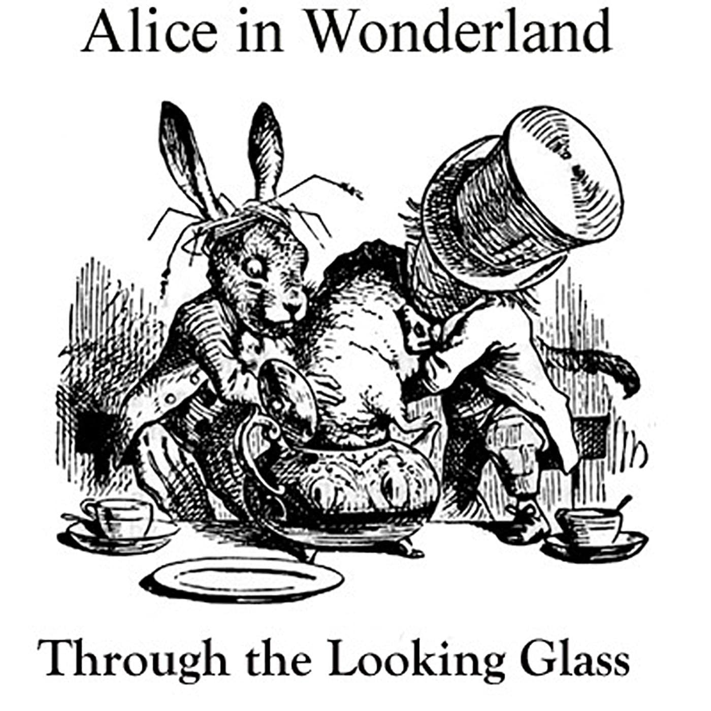 Cover art for Alice in Wonderland and Through the Looking Glass