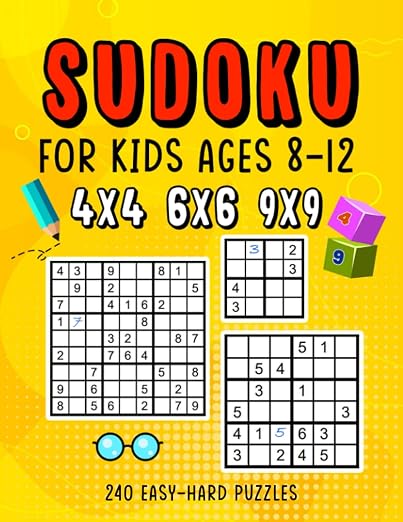 Sudoku Puzzle Book for Kids Ages 8-12: Activity Book of 240 Puzzles ...