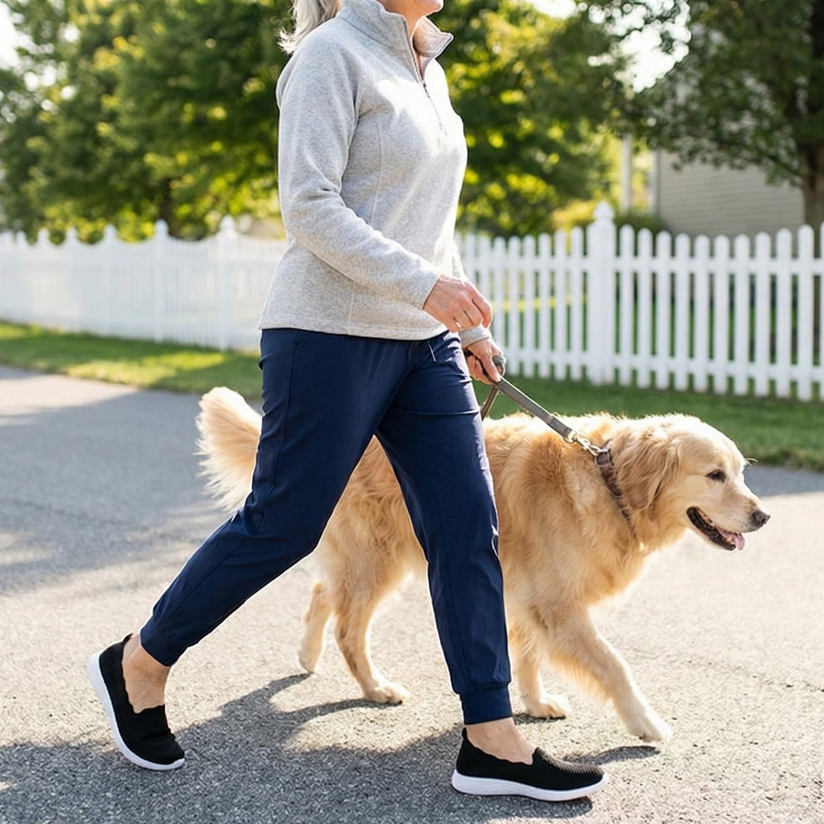 poemlady Mocasines sin cordones para mujer, de malla, informales, de ballet, planos, para caminar, para enfermeras, de punto, punta redonda, informales, de espuma viscoelástica de cuña baja