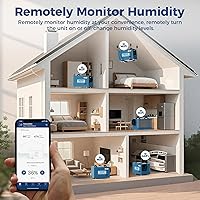 Vista 2 de ALORAIR Wi-Fi Crawlspace Dehumidifier, 113 Pint with Drain Hose for Crawl Space, Basement, Commercial and Water Damage Restoration, Compact and