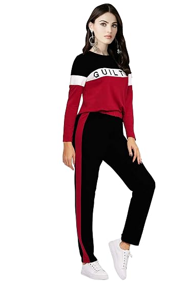womens tracksuit red