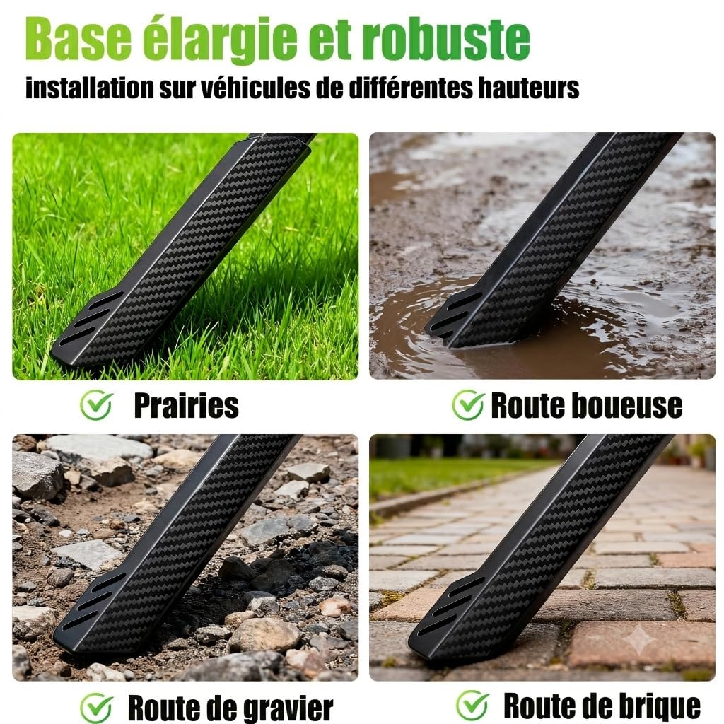 RBRL Support de vélo électrique (Roue arrière) – avec 2 Trous de 40 mm, capacité de Charge de 85 kg, béquille latérale en Aluminium Ultra-Robuste pour vélos de 26 à 29 Pouces