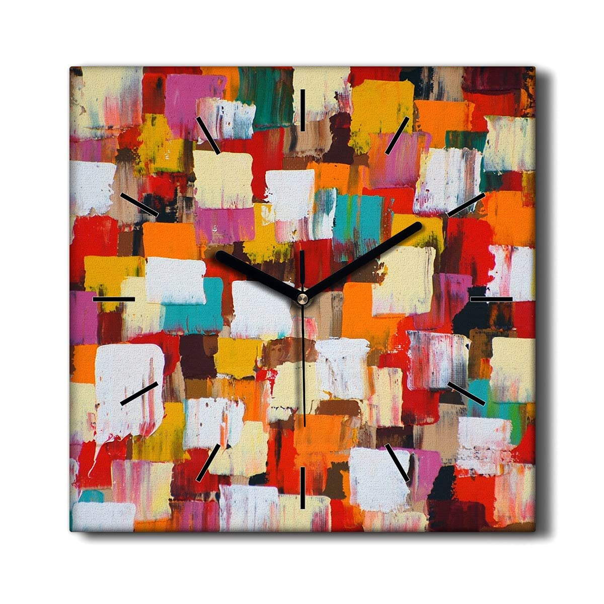 Horloge Murale Silencieux Coloray Décoration Toile Salon au Design Balances Modernes