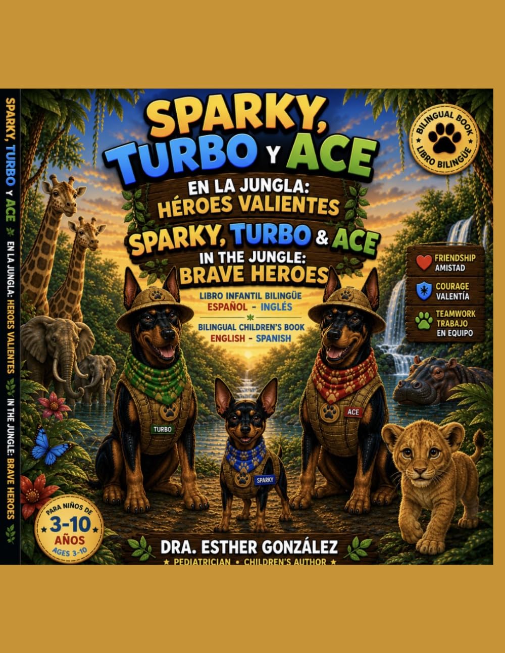 Sparky, Turbo y Ace en la Jungla: Heroes Valientes / Sparky, Turbo & Ace in the Jungle: Brave Heroes: 3 (Tres Amigos, Mil Aventuras: Sparky, Turbo y Ace)
