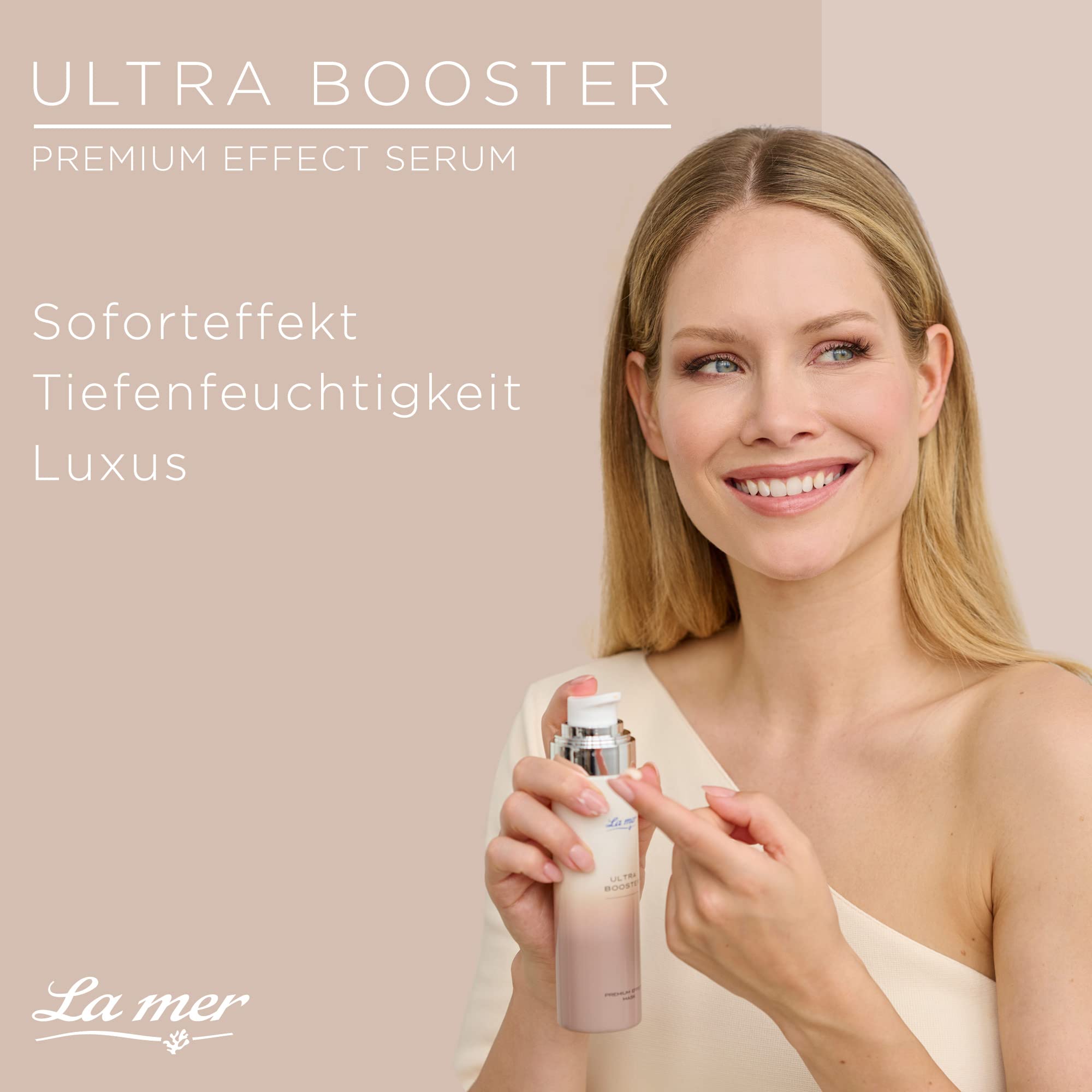 La mer Ultra Booster Premium Effect Serum - Tiefenwirksame Pflege mit Hyaluronsäure - Anti Aging Effekt - Langanhaltende Feuchtigkeit für eine straffe und geglättete Haut - 30 ml