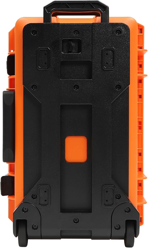 22 Protective Roller Camera Hard Case, Protective Camera Case with IP67 Water-prevent, Transport Roller Gear, Camera, Tools, Equipment Hard Case (Orange)