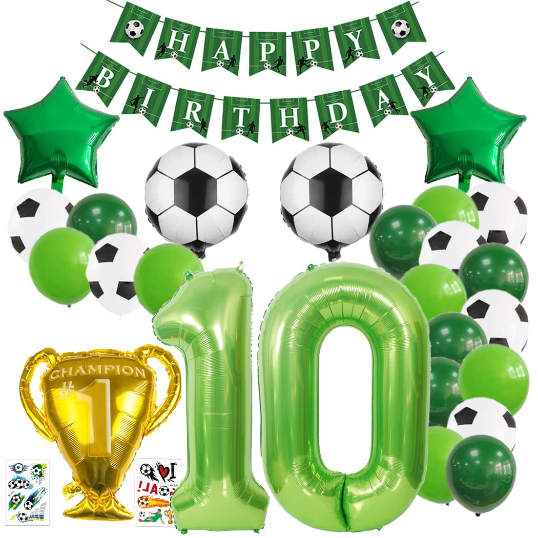 27-teiliges Fußball-Luftballon-Set Für Kindergeburtstag – Mit Trophäe, Banner & Zahl 7