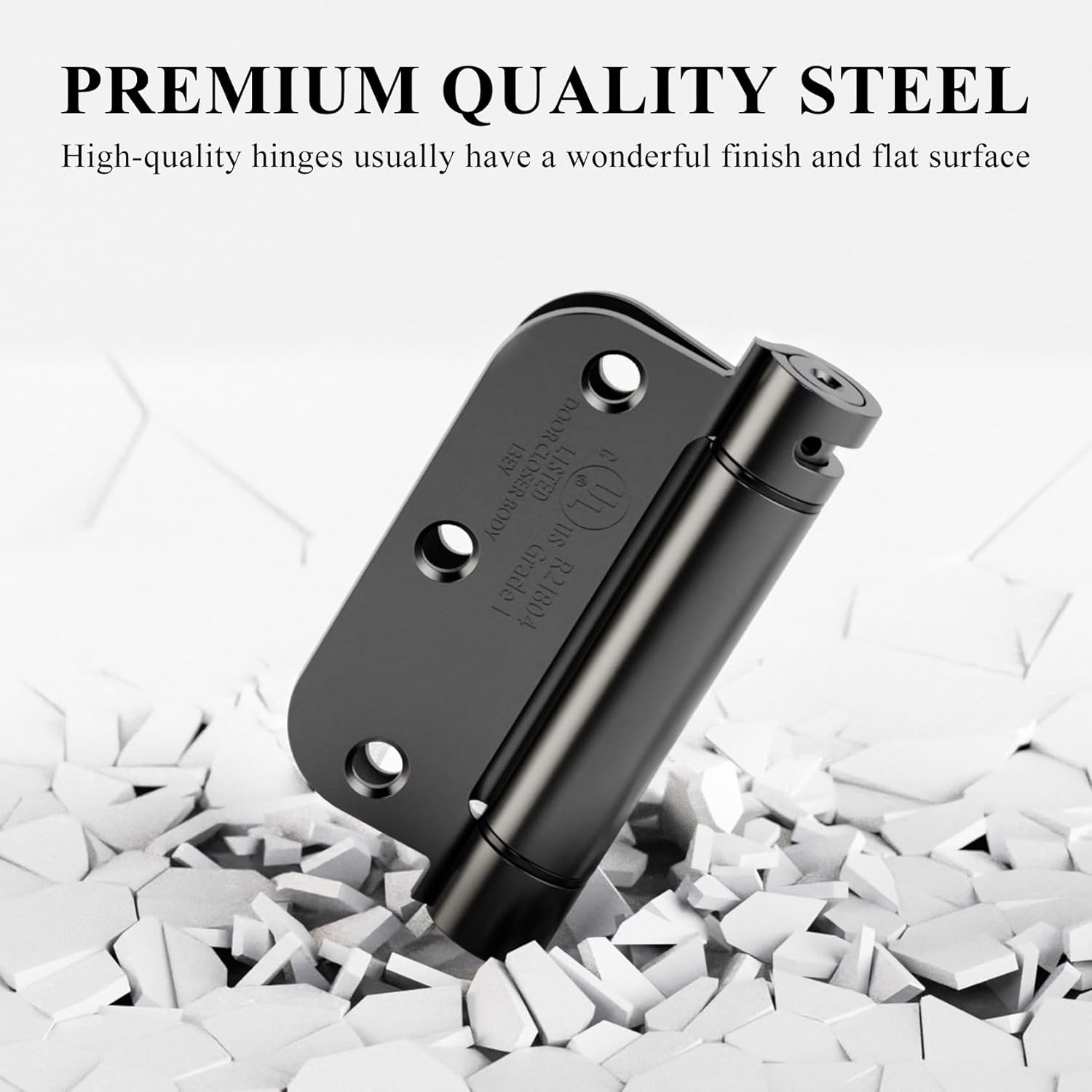 SOPHIA Automatic Self-Closing Door Hinge 3 Pack & Door Closer Grade 1 Combo Kit