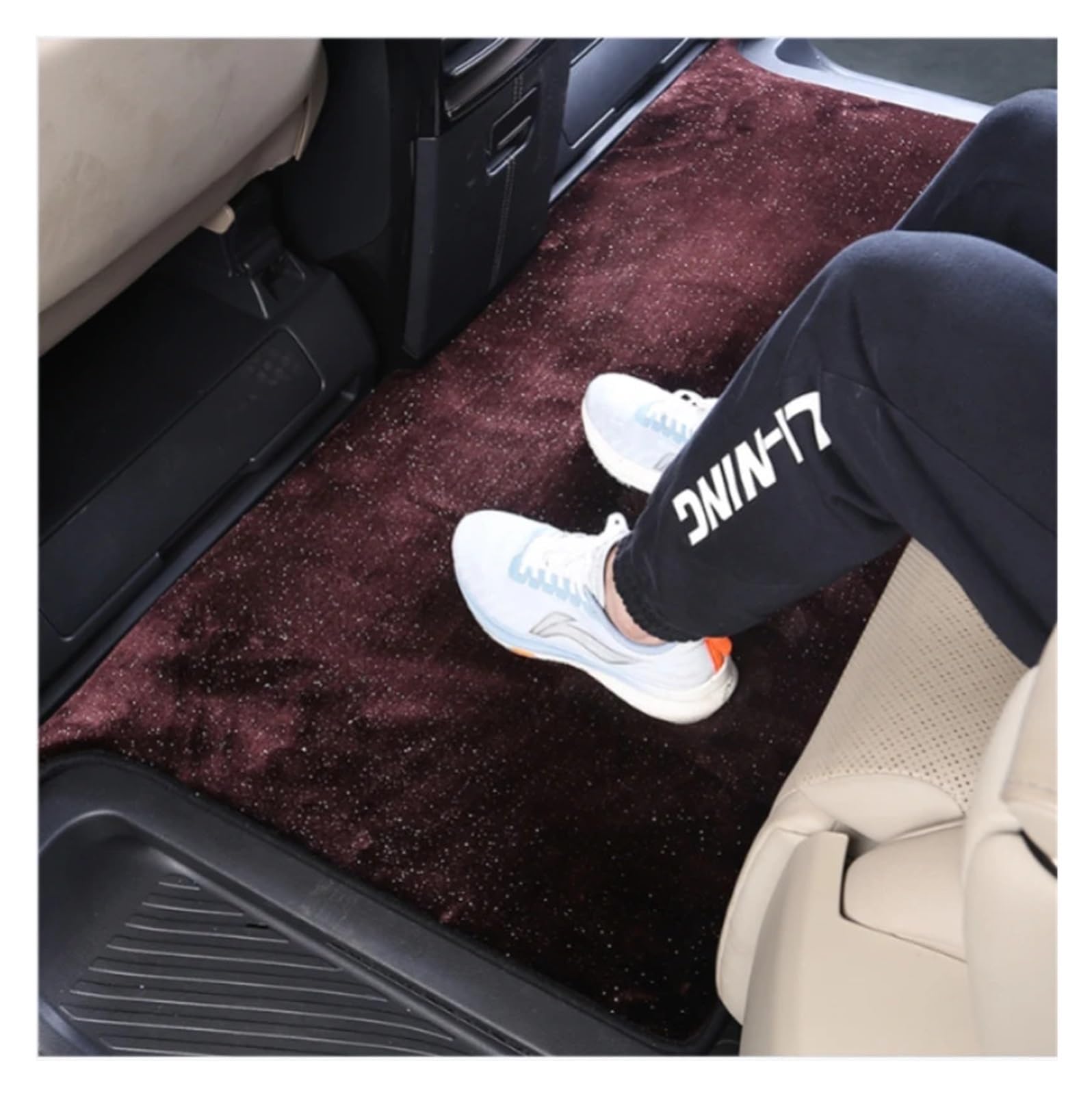 Alphard 2008-2025 Middle Row Starry Floor Mats 40 Series Crown Vellfire Wool Carpet Set - Premium Front Row — view 4