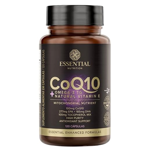 Coq10 + Ômega 3 TG Essential Nutrition 120 Cápsulas