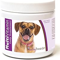 Vista 89 de Healthy Breeds Multivitamínico siberiano Husky para perros, suplemento diario recomendado por veterinarios, sabor a tocino, 60 masticables suaves
