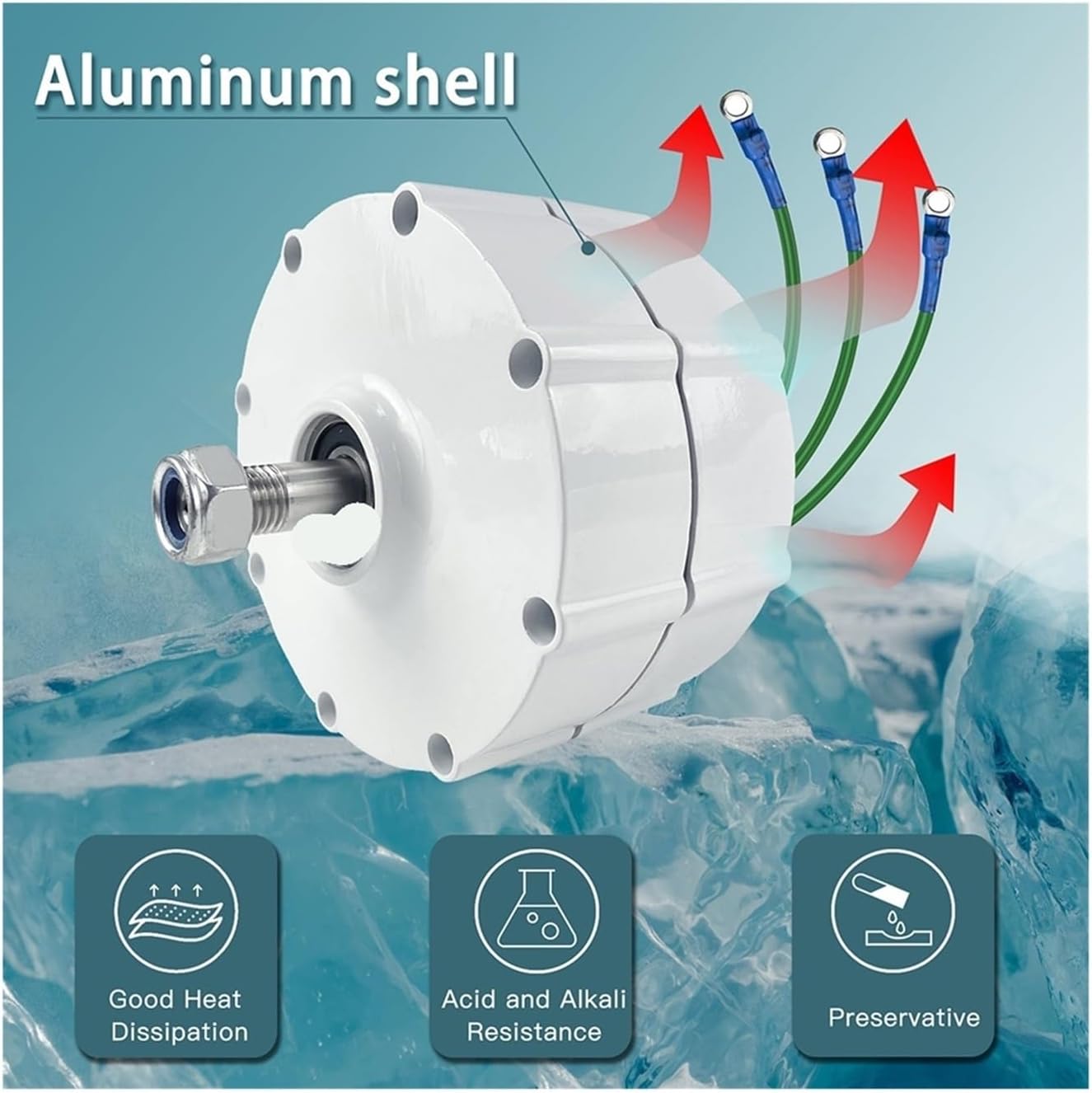 12/24 500w 900r/M Earth Three-Phase Ac Permanent Magnet Generator Brushless Set with Load Controller