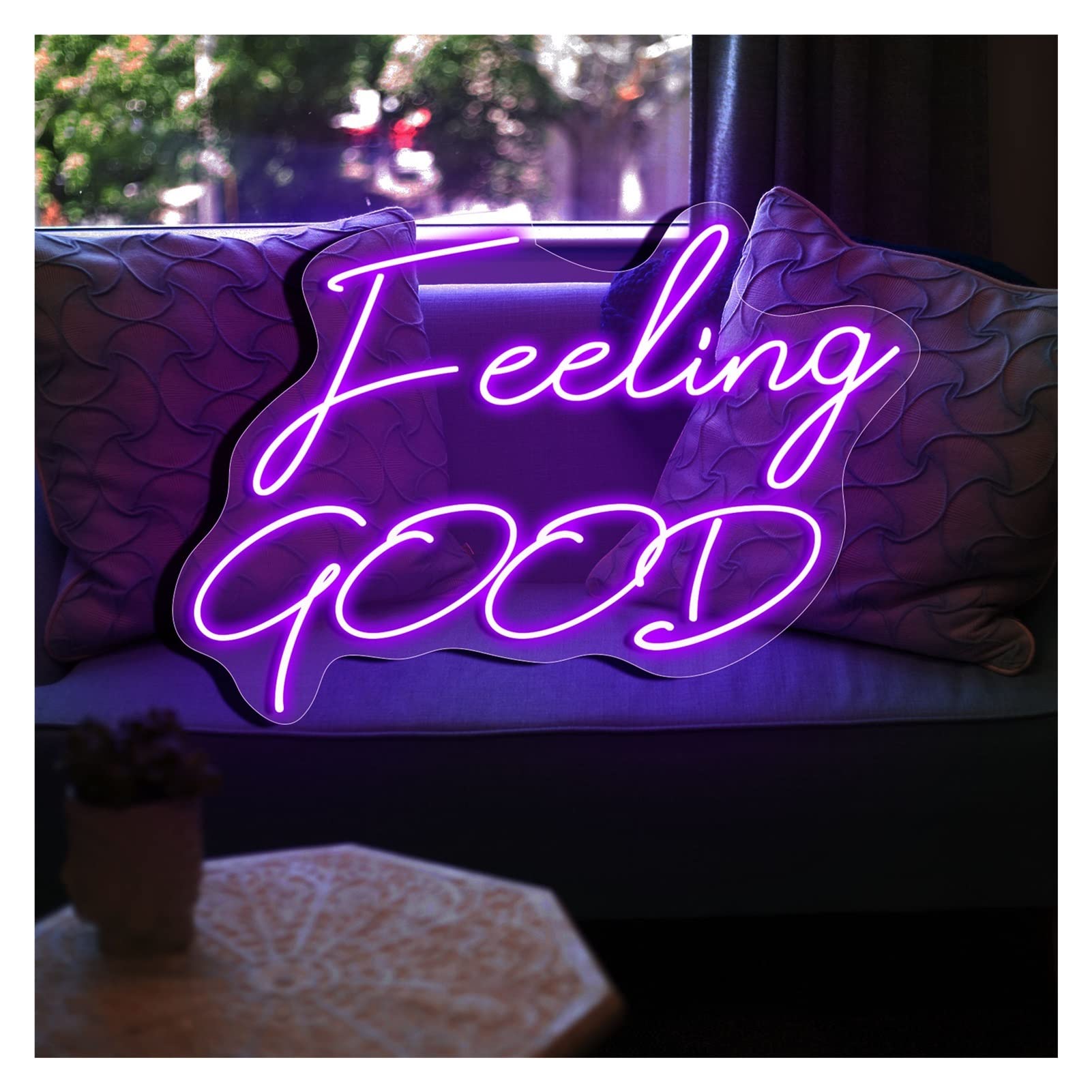 Amazon.co.jp: LEDネオンサイン「Feeling Good」ネオンサインライト
