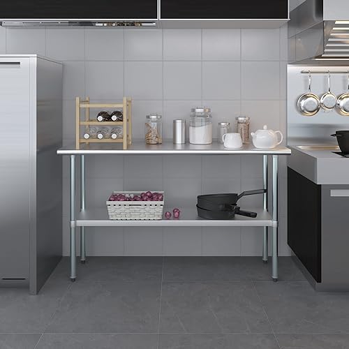 Miniatura 9 de Mesa de trabajo de acero inoxidable AmGood