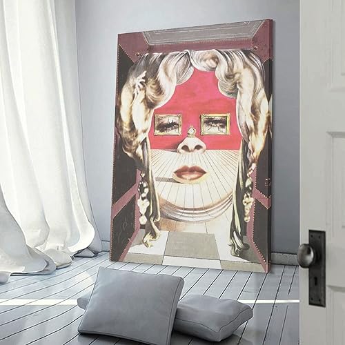 Vista 38 de 40 pinturas famosas de Dali - Salvador Dalí - El Ángelus arquitectónico del mijo - Póster artístico en lienzo y arte de pared, póster moderno