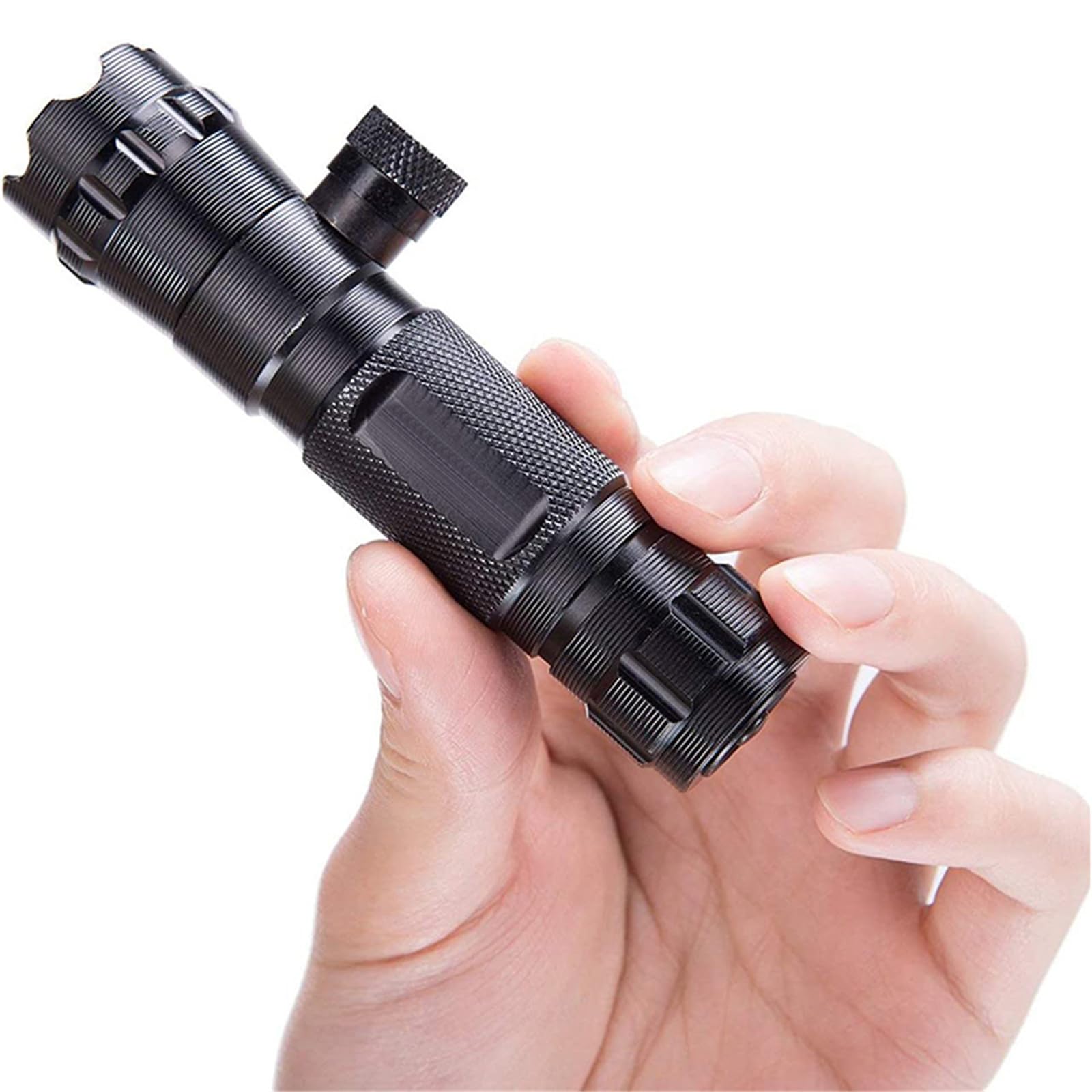 DazulI Puntatore A Lungo Raggio Ad Alta Potenza - Torcia Con Puntatore Verde Con Messa A Fuoco Regolabile Per Astronomia Notturna, Campeggio All'aperto, Caccia Ed Escursionismo - Ricarica USB,Rosso