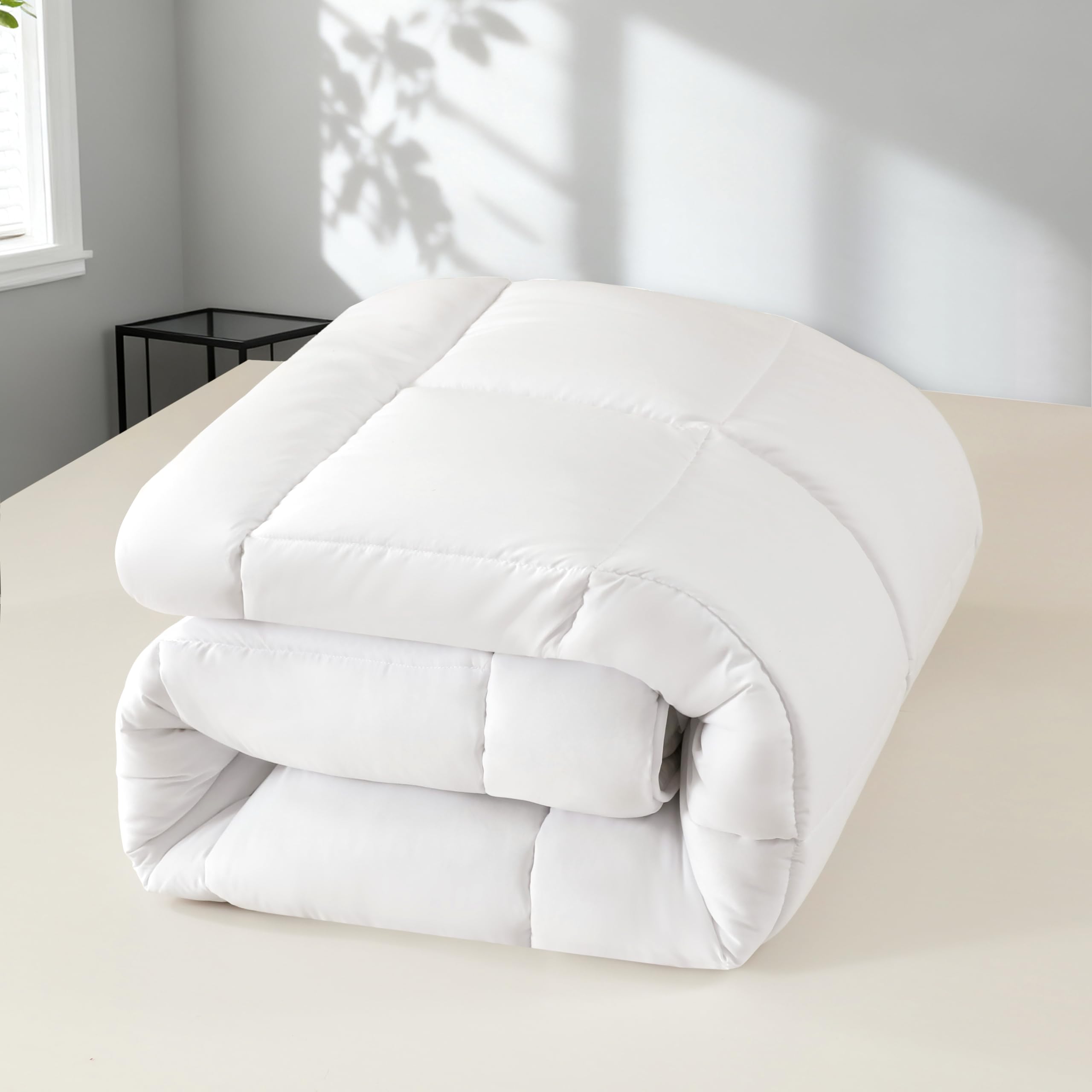 NORA HOME Piumone King Size Invernale 280x240. Piumino molto caldo 400 g/m² Bianco in fibra di qualità 3D. Tocco Petalo. Livello Termico Molto Alto 4,5/5. Certificato Oeko-Tex 100 – POLAR