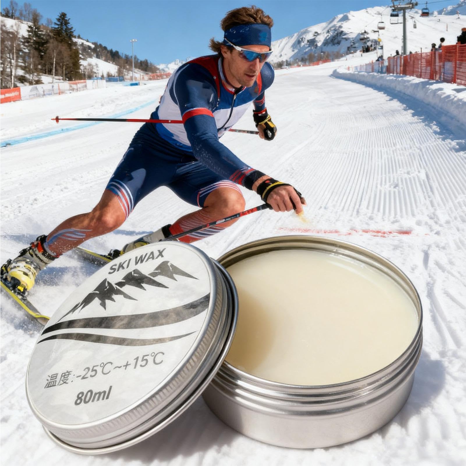 Cire de skate | 80 ml | Cire pour skis | Pour une performance optimale de protection du skateboard, sports d'hiver, compétition, loisirs