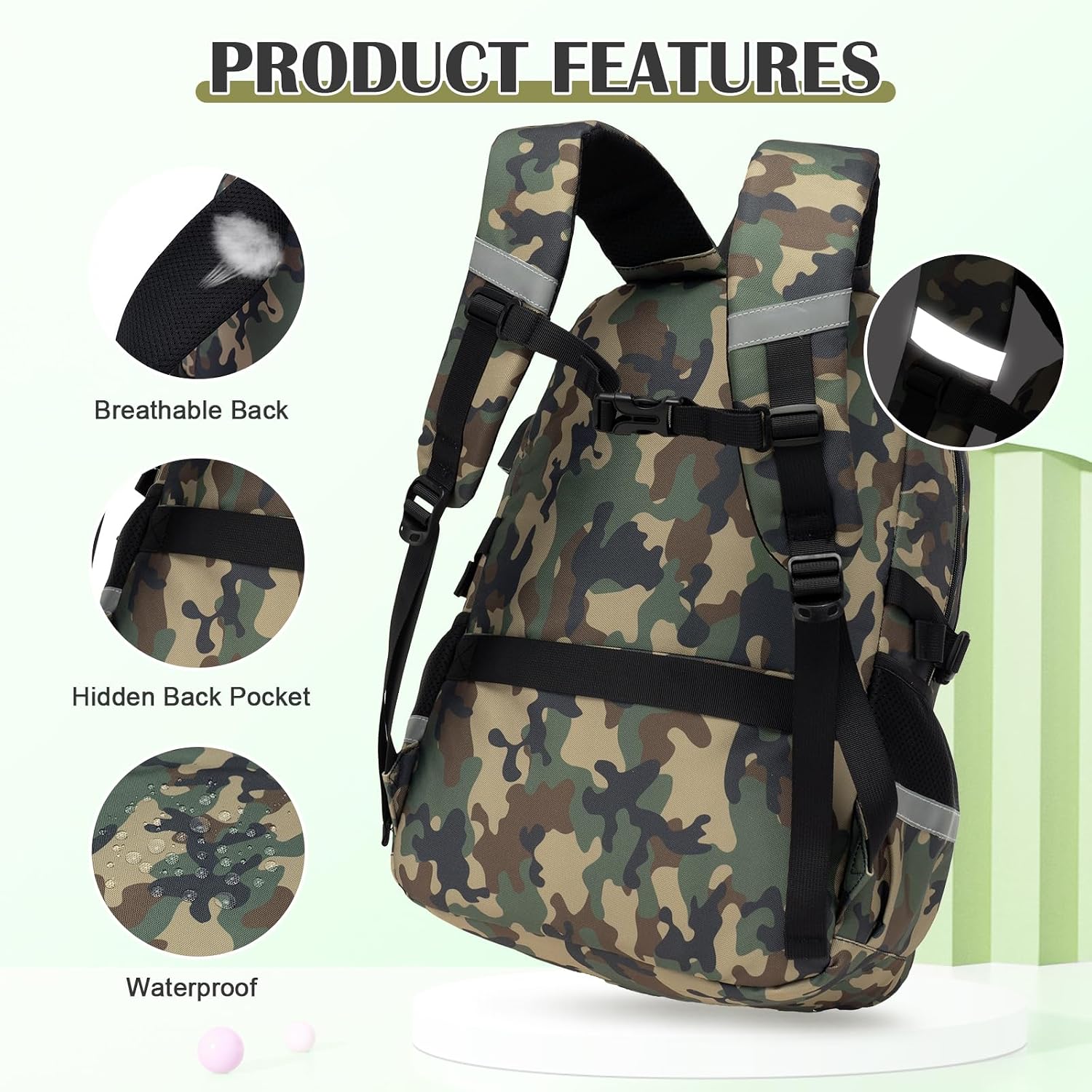 Digobay Camo Backpack Boys Tactical Boys