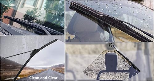 Miniatura 9 de Kit de motor de limpiaparabrisas eléctrico de 12 voltios para parabrisas de revestimiento duro o de vidrio, parabrisas UTV, tamaño de limpieza de