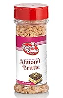 Vista 1 de Baker's Choice Almond Brittle Crunch - Cobertura de helado de postre de nuez - Para helado, helados, cupcakes o batidos - Sin lácteos, Kosher - 4
