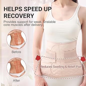 Trendyline Postpartum Belly Band Wrap: Adjustable Support Abdominal Binder