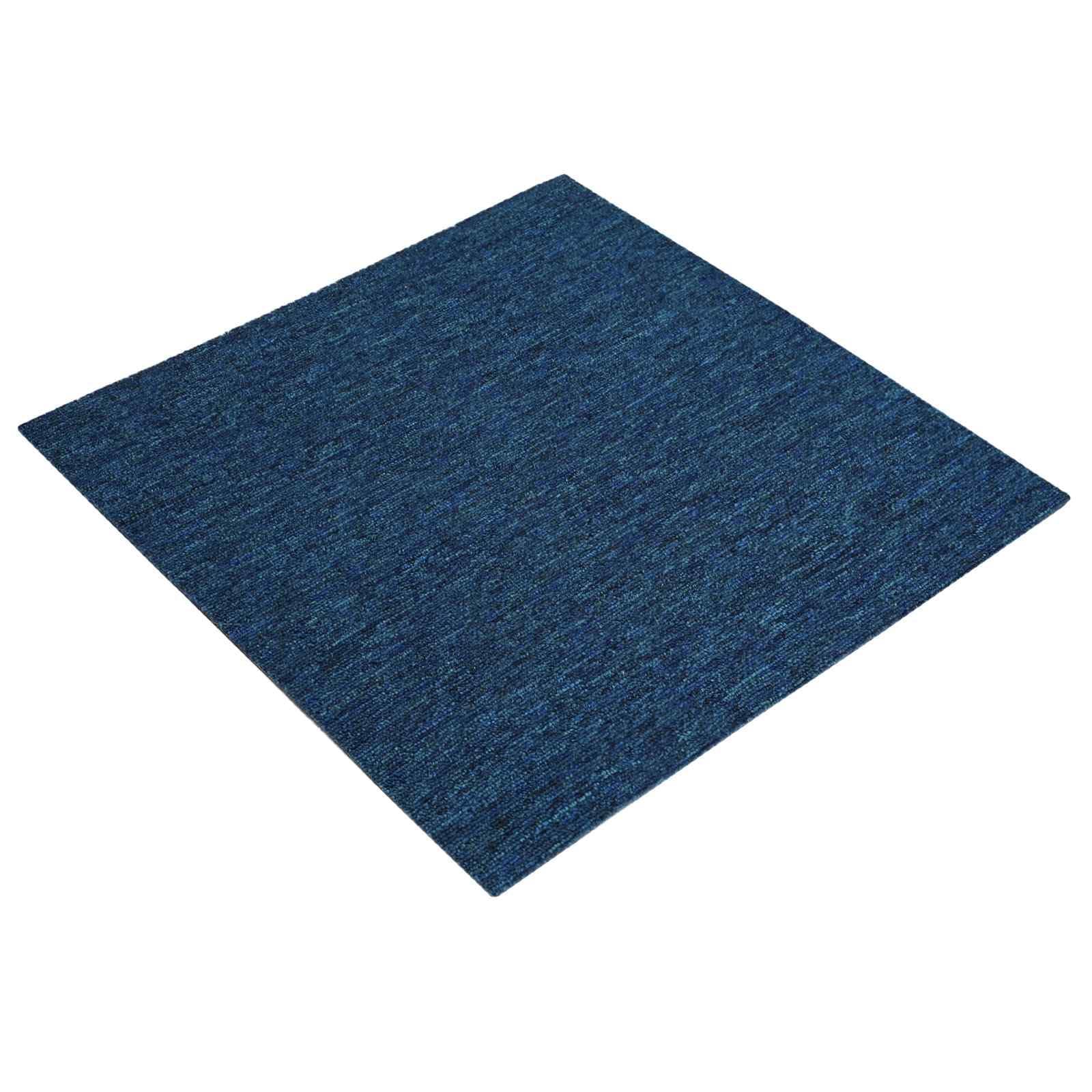 vidaXL Carreau de Tapis Bleu 50 x 50 cm 20 pc PP et Bitume