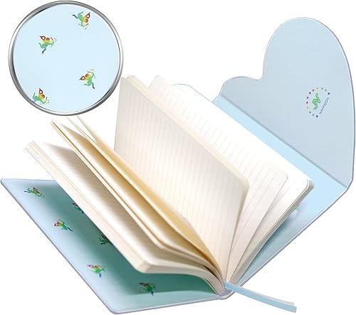 Miniatura 4 de Rainbow - Diario de tapa dura de poliuretano, con solapa magnética de corazón, holográfico, irregular, de cuero de grano craked de cuero, diario de