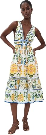 FARM Rio Womens Emily Floral Tapestry Midi Dress