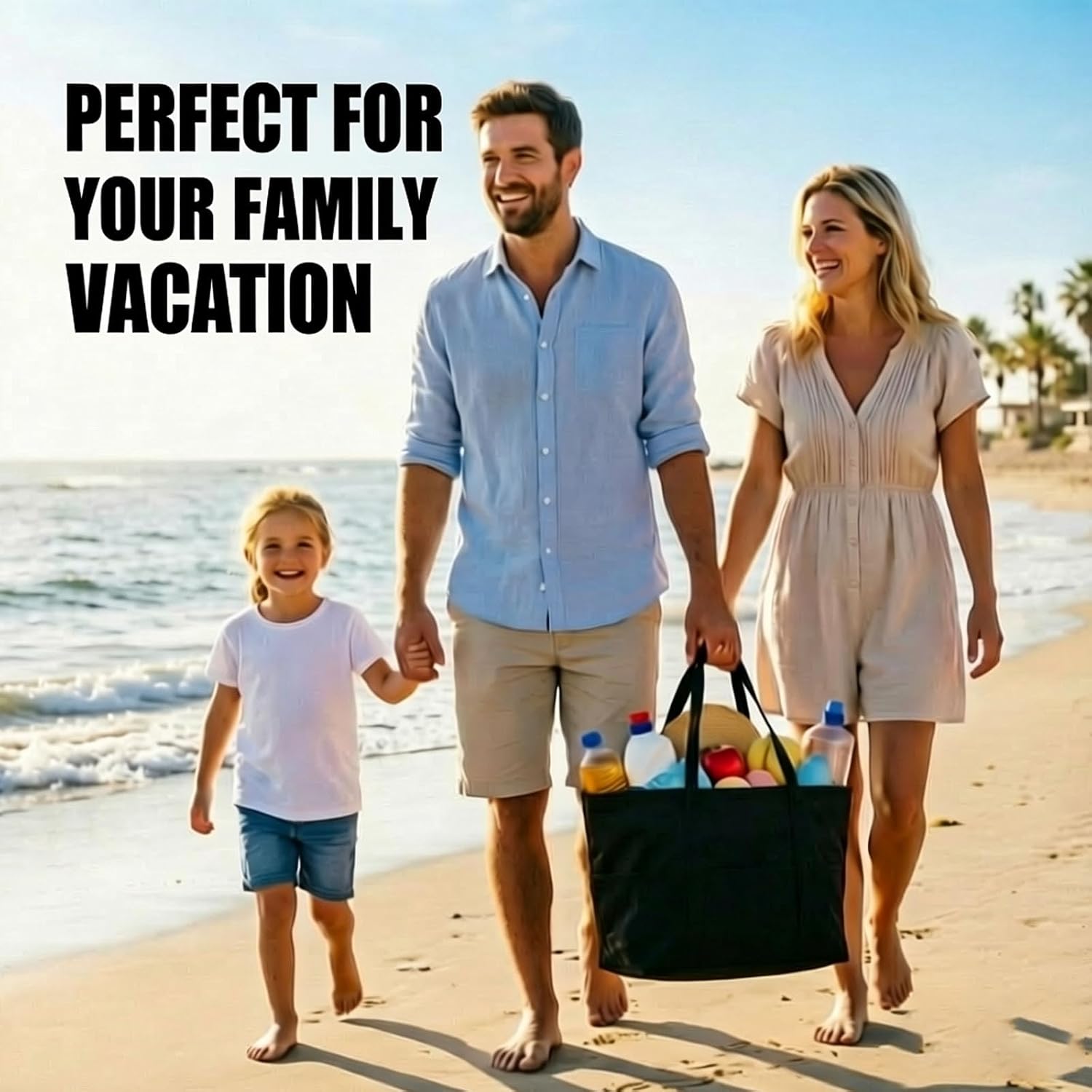 Mesh Beach Bags for Women, Large Beach Tote with Zipper Pocket, Beach Tote Bag Waterproof with Inner Pocket for Pool Swim Travel Everyday