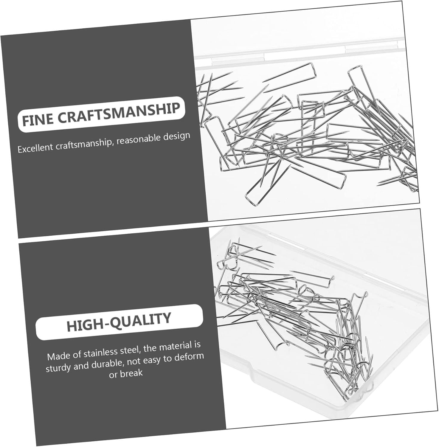 Angoily 200pcs u Pin Sewing U-Shaped Patchwork Pins Sewing Positioning Needle Quilting Supplies Home Craft